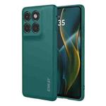 For Motorola Edge 5G 2025 ENKAY Liquid Silicone Soft Shockproof Phone Case(Dark Green)