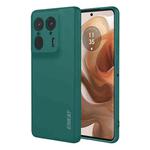 For Motorola Edge 50 Ultra 5G ENKAY Liquid Silicone Soft Shockproof Phone Case(Dark Green)