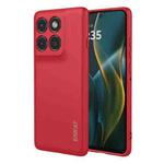 For Motorola Edge 60 Pro 5G ENKAY Liquid Silicone Soft Shockproof Phone Case(Red)