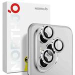 For Honor 400 Pro Global 160.8mm NORTHJO Camera Lens Protector CD Metal Ring Tempered Glass Film(Silver)