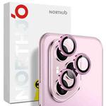 For Honor 400 Pro Global 160.8mm NORTHJO Camera Lens Protector CD Metal Ring Tempered Glass Film(Pink)