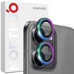 For OPPO Reno14 F 5G NORTHJO Camera Lens Protector CD Metal Ring Tempered Glass Film(Colorful)