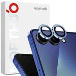 For Samsung Galaxy Z Flip7 5G NORTHJO Camera Lens Protector CD Metal Ring Tempered Glass Film(Blue)
