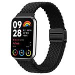 For Xiaomi Smart Band 9 Pro / Redmi Watch 5 Slim Magnetic Buckle Braided Loop Watch Band(Black)
