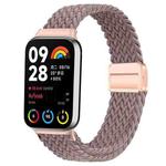 For Xiaomi Smart Band 9 Pro / Redmi Watch 5 Slim Magnetic Buckle Braided Loop Watch Band(Smoke Purple)