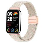 For Xiaomi Smart Band 9 Pro / Redmi Watch 5 Slim Magnetic Buckle Braided Loop Watch Band(Spring Cherry)