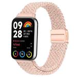 For Xiaomi Smart Band 9 Pro / Redmi Watch 5 Slim Magnetic Buckle Braided Loop Watch Band(Starlight Pink)