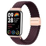 For Xiaomi Smart Band 9 Pro / Redmi Watch 5 Slim Magnetic Buckle Braided Loop Watch Band(Vermillion Cherry)