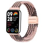 For Xiaomi Smart Band 9 Pro / Redmi Watch 5 Slim Magnetic Buckle Braided Loop Watch Band(Smoke Violet)