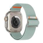For Apple Watch 46mm / 49mm / 45mm / 44mm Watchman Mechanical Buckle Nylon Watch Band(Ishrium Blue)
