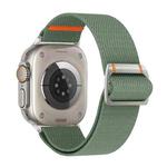 For Apple Watch 42mm / 41mm / 40mm / 38mm Watchman Mechanical Buckle Nylon Watch Band(Haze Blue)