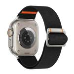 For Apple Watch 42mm / 41mm / 40mm / 38mm Watchman Mechanical Buckle Nylon Watch Band(Black)