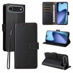 For iPhone 17 Air ENKAY RFID Blocking Wallet Kickstand Litchi Texture Leather Phone Case(Black)