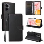 For Honor 400 Global 156.5mm ENKAY RFID Blocking Wallet Kickstand Litchi Texture Leather Phone Case(Black)