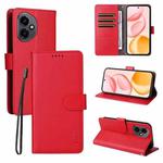 For Honor 400 Global 156.5mm ENKAY RFID Blocking Wallet Kickstand Litchi Texture Leather Phone Case(Red)