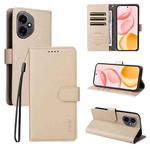For Honor 400 Global 156.5mm ENKAY RFID Blocking Wallet Kickstand Litchi Texture Leather Phone Case(Beige)