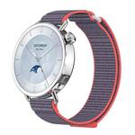 For Xiaomi Watch S4 41mm Quick Release Two Section Braided Nylon Loop Watch Band(Glossy Pink)