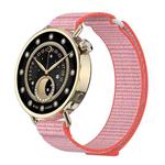 For Xiaomi Watch S4 41mm Quick Release Two Section Braided Nylon Loop Watch Band(Brilliant Pink)