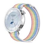 For Xiaomi Watch S4 41mm Quick Release Two Section Braided Nylon Loop Watch Band(Colorful)