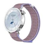 For Xiaomi Watch S4 41mm Quick Release Two Section Braided Nylon Loop Watch Band(Lilac)