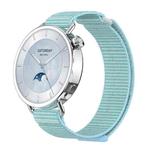 For Xiaomi Watch S4 41mm Quick Release Two Section Braided Nylon Loop Watch Band(Chrysanthemum Blue)