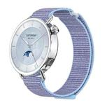 For Xiaomi Watch S4 41mm Quick Release Two Section Braided Nylon Loop Watch Band(Azure Blue)
