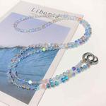 Crystal Pearl Mobile Phone Long Chain(Crystal White)