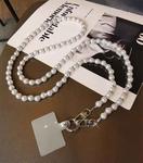 Pearl Cross-Body Phone Chain(Grey)