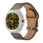 For Samsung Galaxy Watch8 / Watch8 Classic Classic Buckle Genuine Leather Watch Band(Cocoa Color)