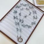 Drop Crystal Crosses The Phone Chain(Light Blue)