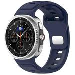 For Samsung Galaxy Watch8 / Watch8 Classic Reverse Buckle Single Color Silicone Watch Band(Midnight Blue)