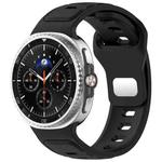 For Samsung Galaxy Watch8 / Watch8 Classic Reverse Buckle Single Color Silicone Watch Band(Black)
