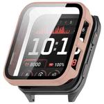 For Garmin Venu X1 Tempered Film Integrated PC Watch Protective Cover(Cherry Pink)