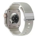 For Apple Watch 46mm / 49mm / 45mm / 44mm Magnetic Clasp Silicone Watch Band(Starlight)