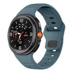 For Samsung Galaxy Watch8 / Watch8 Classic Wave Reverse Buckle Silicone Watch Band(Ocean Blue)
