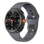 For Samsung Galaxy Watch8 / Watch8 Classic Wave Reverse Buckle Silicone Watch Band(Space Gray)