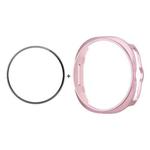 For Samsung Galaxy Watch8 Classic 46mm ENKAY Hat-Prince  2 in 1 Solid Color PC Watch Cover with Full Coverage PMMA Soft Film(Rose Pink)