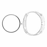 For Samsung Galaxy Watch8 Classic 46mm ENKAY Hat-Prince  2 in 1 Solid Color PC Watch Cover with Full Coverage PMMA Soft Film(Transparent)