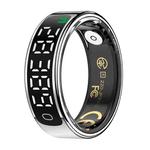 R13 SIZE 9 Smart Ring, Support Heart Rate / Blood Oxygen / Sleep Monitoring / Motion Sensing Game(Silver)
