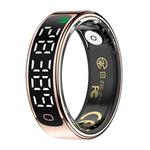 R13 SIZE 12 Smart Ring, Support Heart Rate / Blood Oxygen / Sleep Monitoring / Motion Sensing Game(Rose Gold)