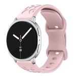 For Samsung Galaxy Watch8 / Watch8 Classic Concave Leopard Butterfly Buckle Silicone Watch Band(Pink)