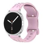 For Samsung Galaxy Watch8 / Watch8 Classic Concave Leopard Butterfly Buckle Silicone Watch Band(Purple)