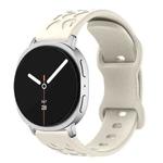For Samsung Galaxy Watch8 / Watch8 Classic Concave Leopard Butterfly Buckle Silicone Watch Band(Starlight)