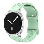 For Samsung Galaxy Watch8 / Watch8 Classic Concave Leopard Butterfly Buckle Silicone Watch Band(Teal)