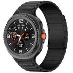 For Samsung Galaxy Watch8 / Watch8 Classic Tri-beads Magnetic Silicone Watch Band(Black)