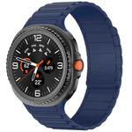 For Samsung Galaxy Watch8 / Watch8 Classic Tri-beads Magnetic Silicone Watch Band(Midnight Blue)