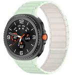 For Samsung Galaxy Watch8 / Watch8 Classic Tri-beads Magnetic Silicone Watch Band(Mint Green Starlight)