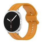 For Samsung Galaxy Watch8 / Watch8 Classic Colorful Buckle Grooved Silicone Watch Band(Yellow)