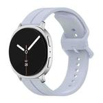 For Samsung Galaxy Watch8 / Watch8 Classic Colorful Buckle Grooved Silicone Watch Band(Light Blue)