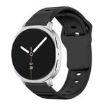 For Samsung Galaxy Watch8 / Watch8 Classic Wave Texture Stud Buckle Silicone Watch Band(Black)